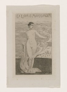 Ex libris de Max Klinger Lo sono io (títol de l