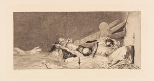 Opus VI, Parafraasista hansikkaiden löytämisestä, 1881. tekijältä Max Klinger