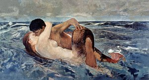 Triton ja merenneito tekijältä Max Klinger