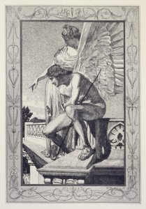 Venus näyttää Psykhen Cupidolle, laatta 4 sarjasta "Cupid ja Psykhe: Opus V" tekijältä Max Klinger