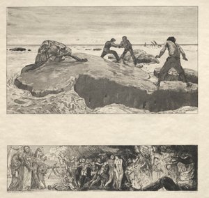 Vom Tode I, (Opus II, 1889) Nro. 2 tekijältä Max Klinger