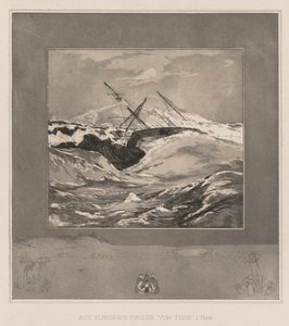 Tässä on Tode ja Opus EE, 1889, No. 3. tekijältä Max Klinger