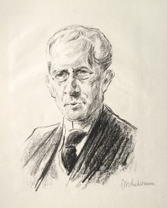 Arno Holz -kansio: Arno Holzin muotokuva tekijältä Max Liebermann