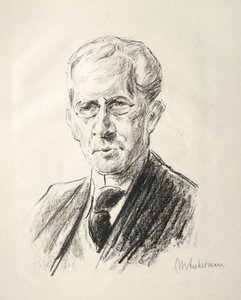 Arno Holzin kansio: Arno Holzin muotokuva, 1923. tekijältä Max Liebermann