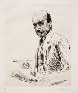 Omakuva paletin kanssa tekijältä Max Liebermann