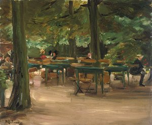 Beer Garden, 1905 tekijältä Max Liebermann