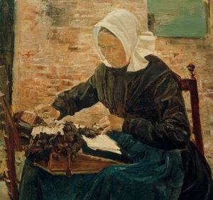 Hollantilainen nypläyspitsin tekijä tekijältä Max Liebermann