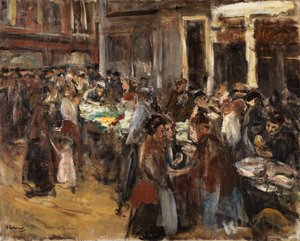 Vihannesmarkkinat Amsterdamissa tekijältä Max Liebermann