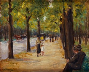 Tiergartenissa, Berliinissä, noin 1920 tekijältä Max Liebermann