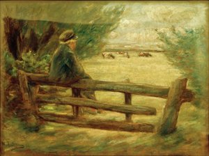 Junge mit Kühen tekijältä Max Liebermann