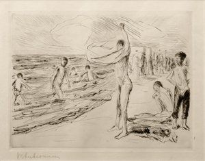 M.Liebermann, Poikien uiminen tuulessa, M.Liebermann, M.Liebermann, M.Liebermann, M.Liebermann. tekijältä Max Liebermann