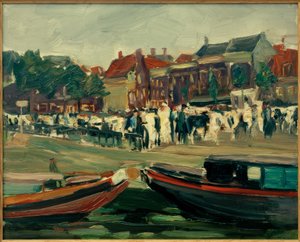 M.Liebermann, Rindermarkt Leydenissa tekijältä Max Liebermann