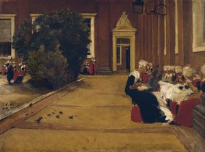 Orpotytöt Amsterdamissa, 1876 tekijältä Max Liebermann