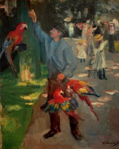 Papageienmann Amsterdamin eläintarhassa tekijältä Max Liebermann