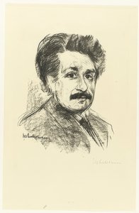 Albert Einsteinin muotokuva. 1925 tekijältä Max Liebermann