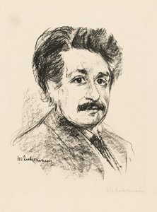Albert Einsteinin muotokuva tekijältä Max Liebermann