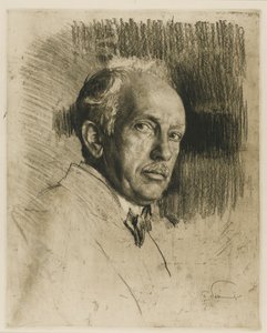 Muotokuva säveltäjä Richard Straussista 1864-1949, n. 1914. tekijältä Max Liebermann
