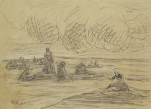 Verkkojen korjaaminen, 1894 tekijältä Max Liebermann