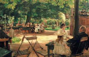 Restaurationsgarten tekijältä Max Liebermann