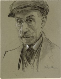 Omakuva lakki päässä tekijältä Max Liebermann