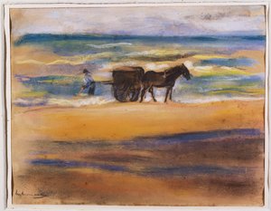 Shell Seekers on the Beach tekijältä Max Liebermann
