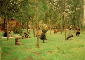 Spielende Kinder tekijältä Max Liebermann