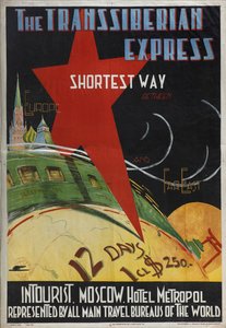 Transsiperian pikajuliste Intourist-yrityksestä, 1930