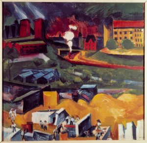 Näkymä Schmargendorfista tekijältä Max Pechstein