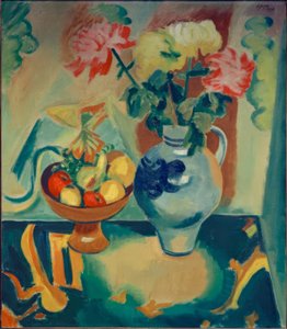 Still life with chrysanthemums tekijältä Max Pechstein