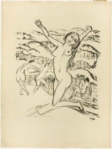 Kniende Frau, Jubelnd, aus Die Samland Ode von Max Pechstein