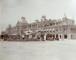 Messujen päärakennus, koko Venäjän näyttely, Nižni Novgorod, Venäjä, 1896.