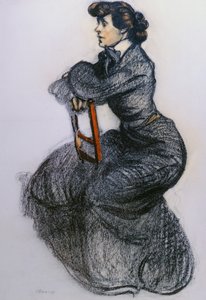 Colette, n. 1906-1907 (hiili ja pastelli)