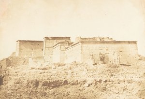 Isisin temppelin kompleksi Philaessa - Näkymä pohjoisesta, huhtikuu 1850. tekijältä Maxime Du Camp