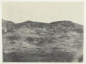 Gournah, Thebes Necropolis, Thebes, 184951, painettu 1852. tekijältä Maxime Du Camp