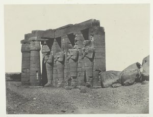 Gournah, Osymandias Ramesseum Occidentalin haudan perystyle, Thebes, 184951. tekijältä Maxime Du Camp
