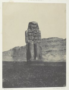 Korna, Memnonin patsas; Thebes tekijältä Maxime Du Camp