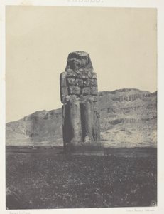 Korna, Memnonin patsas; Thebes tekijältä Maxime Du Camp