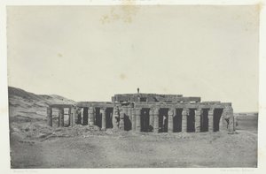 Gournah, Osymandiasin hauta, Thebes, 184951, painettu 1852. tekijältä Maxime Du Camp