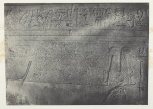 Isiksen suuri temppeli Philoessa, demoottinen kirjoitus; Nubia, levy 76 albumista "Egypte, Nubie, Palestine et Syrie" (1852). tekijältä Maxime Du Camp