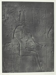 Suuri Isisin temppeli Philoessa, Toth Ibiocephalus, Nubia, 184951, painettu 1852. tekijältä Maxime Du Camp