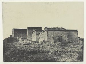 Isiksen suuri temppeli Philoessa, yleisnäkymä pohjoisesta; Nubia, levy 80 albumista "Egypte, Nubie, Palestine et Syrie" (1852). tekijältä Maxime Du Camp