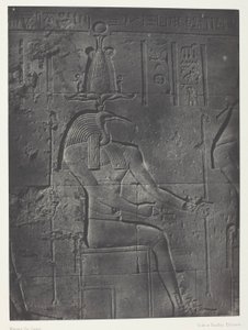 Isiksen suuri temppeli Philoessa, Tôth Ibiocéphale; Nubia, levy 79 albumista "Egypte, Nubie, Palestine et Syrie" (1852).