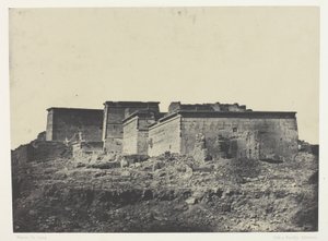 Isiksen suuri temppeli Philoessa, yleisnäkymä pohjoisesta; Nubia, levy 80 albumista "Egypte, Nubie, Palestine et Syrie" (1852). tekijältä Maxime Du Camp