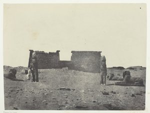 Hémi-Spéos De Séboua, Drômos, Nubia, 184951, painettu 1852. tekijältä Maxime Du Camp