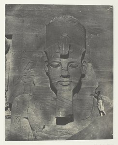 Ibsamboul, Colosse Médial (Enfoui) du Spéos de Phrè Nubie, Palestine et Syrie, levy 106 albumista "Egypte, Nubie, Palestine et Syrie" (1852). tekijältä Maxime Du Camp