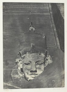 Ibsamboul, Colosse Occidental Du Spéos De Phrè; Nubia, levy 107 albumista "Egypte, Nubie, Palestine et Syrie" (1852). tekijältä Maxime Du Camp