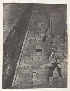 Ibsamboul, Colosse Oriental Du Grand Spéos De Phrè; Nubie, levy 103 albumista "Egypte, Nubie, Palestine et Syrie" (1852).