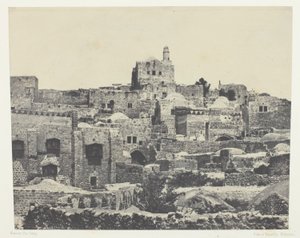 Jerusalem, läntinen kaupunginosa; Palestiina tekijältä Maxime Du Camp