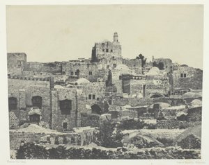 Jerusalem, läntinen kaupunginosa; Palestiina tekijältä Maxime Du Camp