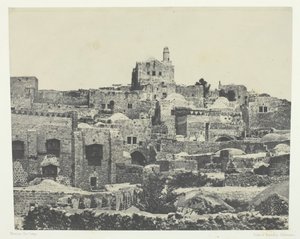 Jerusalem, Länsikortteli, Palestiina, 184951, painettu 1852. tekijältä Maxime Du Camp